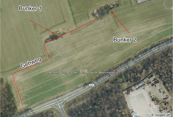 Die Zwillingsbunker in Salzgitter-Watenstedt